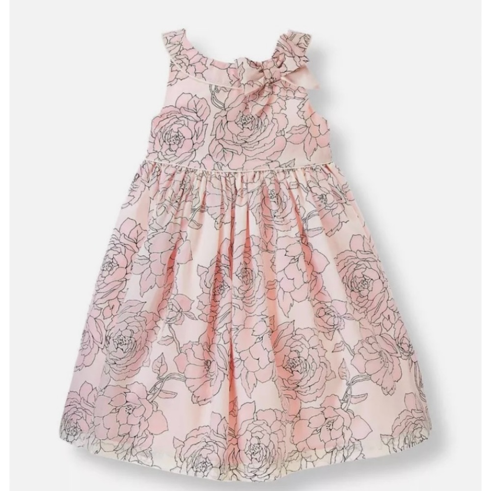 Rose Print Dress -BIRTHDAY, WEDDING PARTY OUTFIT/ SPECIAL OCCASION